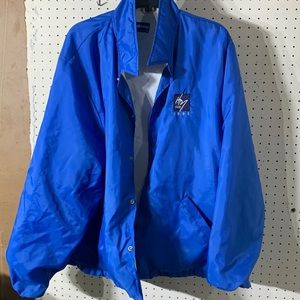 Vintage bleu Nylon Holloway Jacket size XL Made in USA